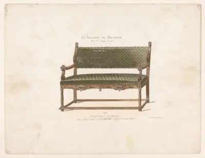 Canapé Henri II Montgomery av Victor Léon Michel Quétin
