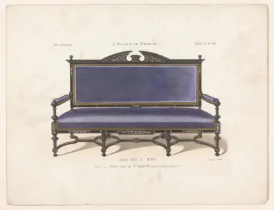 Canapé Henri II av Victor Léon Michel Quétin