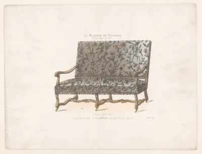 Canapé Louis XIII. av Victor Léon Michel Quétin