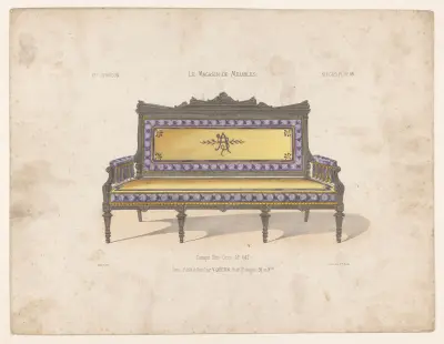 Canapé Neo-Grec av Victor Léon Michel Quétin