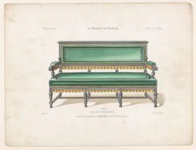 Renässanssoffa av Victor Léon Michel Quétin