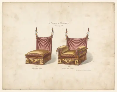 Chaise amiral Courbet ; Fauteuil amiral Courbet av Victor Léon Michel Quétin