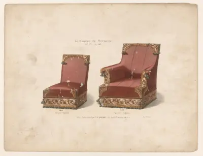 Chaise Anglaise ; Fauteuil Anglais av Victor Léon Michel Quétin