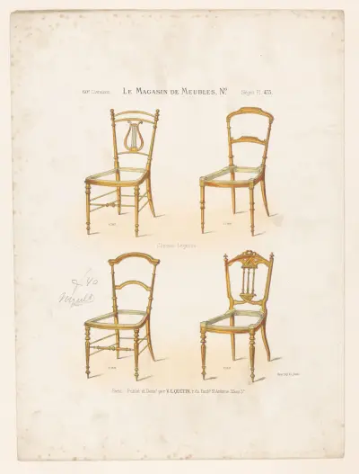 Chaises Légères av Victor Léon Michel Quétin