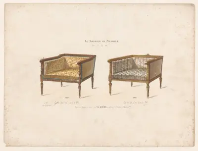 Hörnsoffa Louis XVI av Victor Léon Michel Quétin