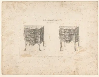 Louis XV-byffé av Victor Léon Michel Quétin