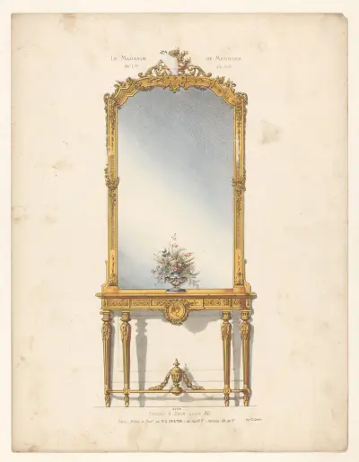 Glasskåp i Louis XVI-stil av Victor Léon Michel Quétin
