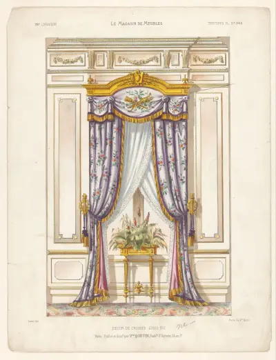Fönsterdekor Louis XVI av Victor Léon Michel Quétin