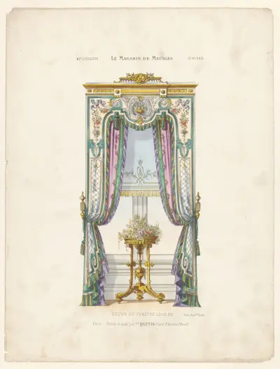 Fönsterdekor Louis XVI av Victor Léon Michel Quétin
