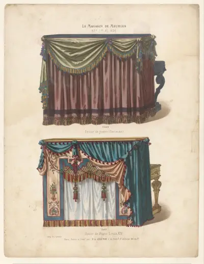 Pianodekor (fantasi); Pianodekor Louis XIV av Victor Léon Michel Quétin