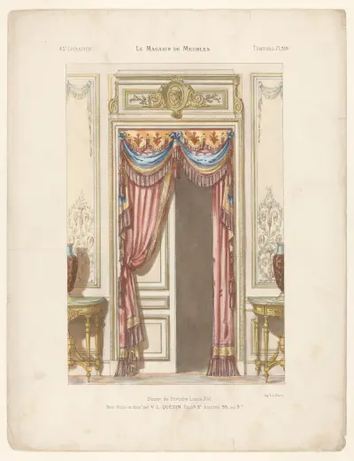 Dörrportier i Louis XVI-stil av Victor Léon Michel Quétin