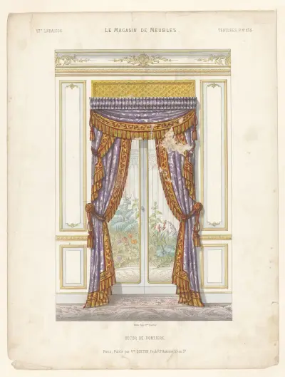 Décor de portière av Victor Léon Michel Quétin