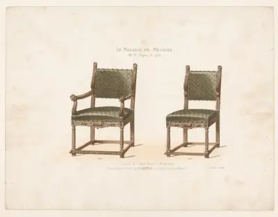 Fauteuil et Chaise Henri II, Montgomery av Victor Léon Michel Quétin