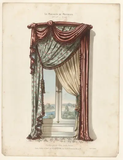 Fenêtre grande Chûte, double festons av Victor Léon Michel Quétin