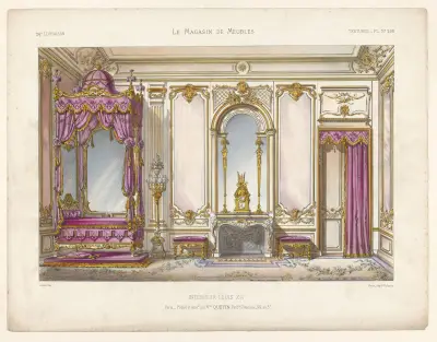 Interiör Louis XIV av Victor Léon Michel Quétin
