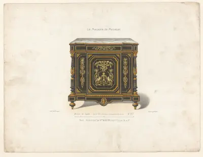 Salongsmöbel, Louis XVI, brons och kopparinläggning av Victor Léon Michel Quétin