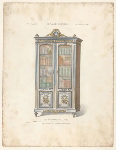 Petit Bibliothèque Louis XVI av Victor Léon Michel Quétin