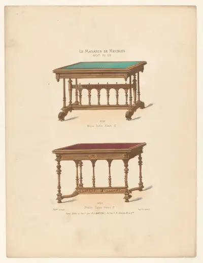 Petite Table Henri II av Victor Léon Michel Quétin