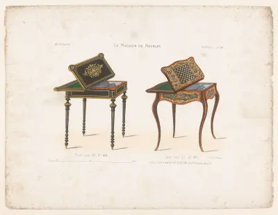 Piquet Louis XVI ; Piquet Louis XV av Victor Léon Michel Quétin