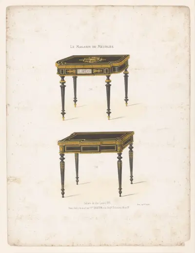 Spelbord i Louis XVI-stil av Victor Léon Michel Quétin