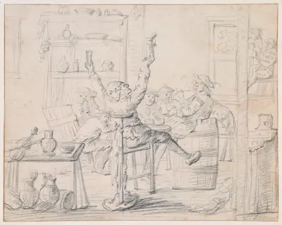 Merrymaking in a Tavern av Jan Miense Molenaer