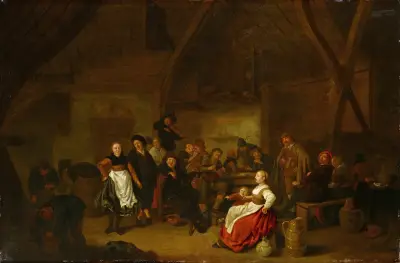 Tavern Scene av Jan Miense Molenaer