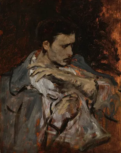 Study for ‘the lint makers’ of 1871 av Mihály Munkácsy