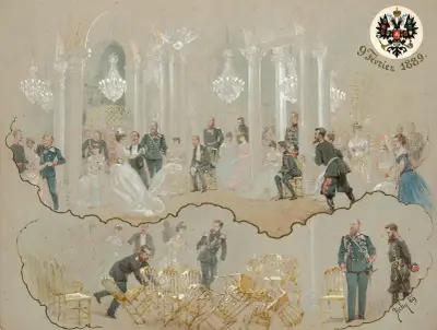 Alexander III At The Winter Palace Ball av Mihály Zichy