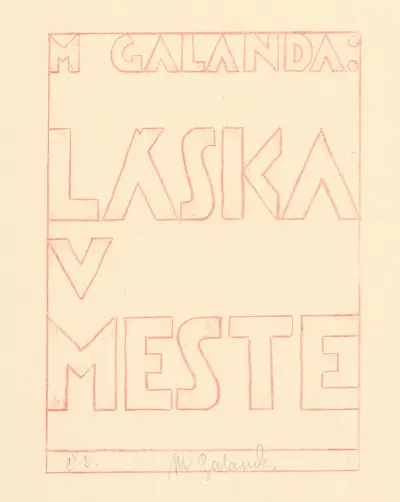 Love in the city – Title page von Mikuláš Galanda