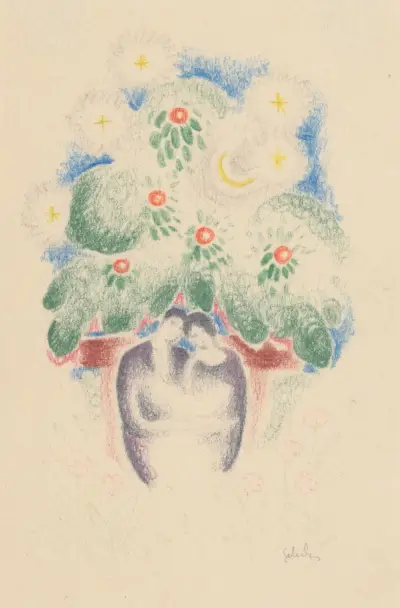 Lovers on a Bench von Mikuláš Galanda