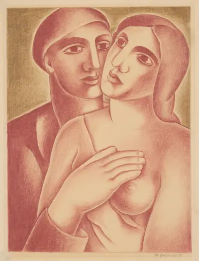 Liebende, 1927 – Nr. 1 von Mikuláš Galanda