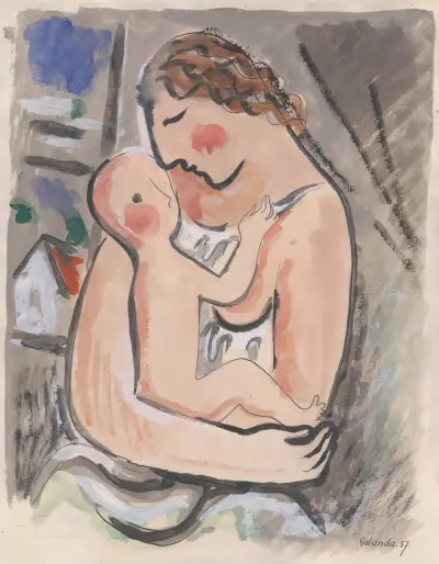 Mother with a Child von Mikuláš Galanda