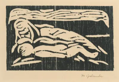 Mother with baby von Mikuláš Galanda