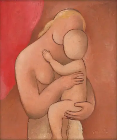 Mother with Child av Mikuláš Galanda