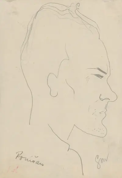 Poet Ján Poničan von Mikuláš Galanda