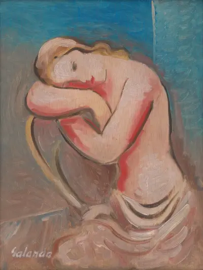 Seated Model av Mikuláš Galanda