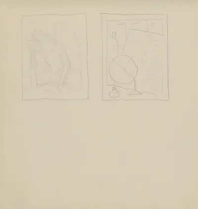 Skicář s různými studiemi, 1929 – č. 8, Mikuláš Galanda