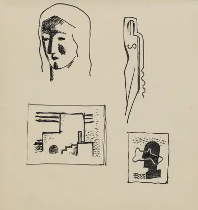 Sketchbook with Various Studies von Mikuláš Galanda