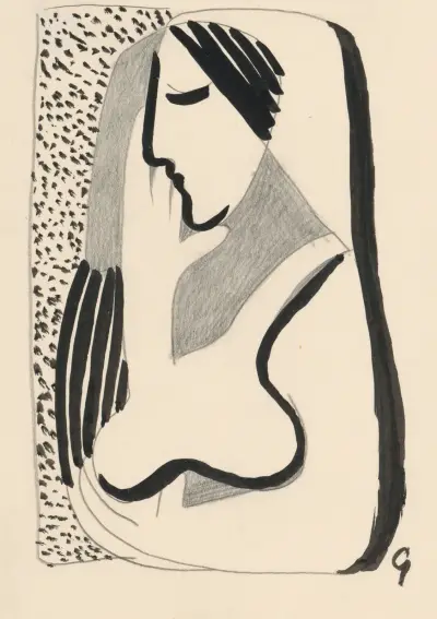 Thoughtful woman von Mikuláš Galanda