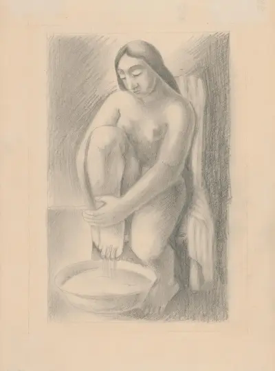 Washing Feet von Mikuláš Galanda