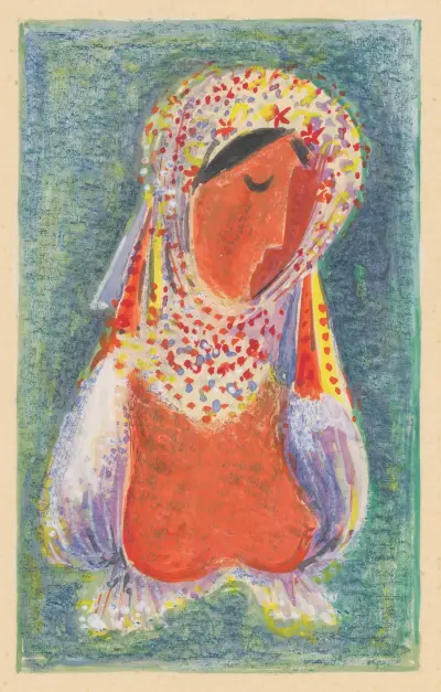Wearing a Folk Costume von Mikuláš Galanda