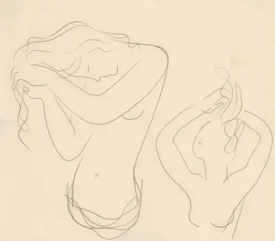 While Combing Hair von Mikuláš Galanda