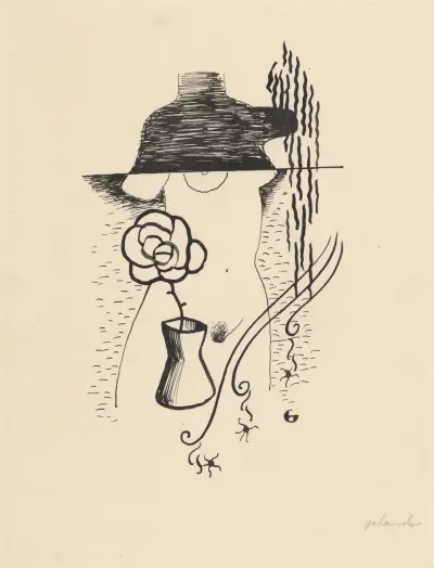 Woman and Flower von Mikuláš Galanda