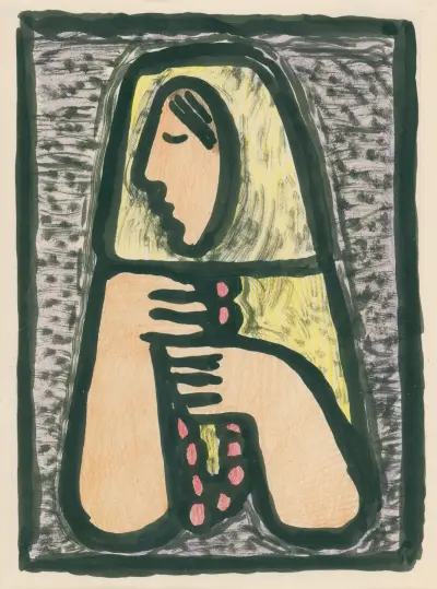 Woman with a Rosary von Mikuláš Galanda