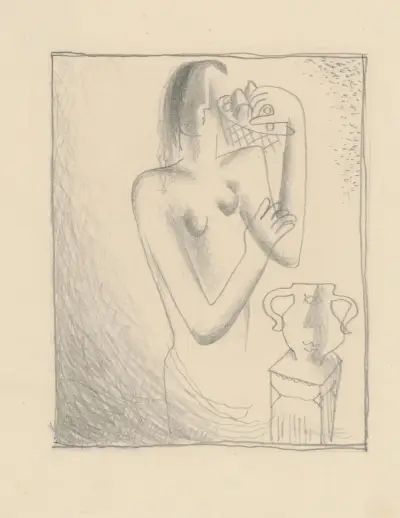 Woman with Fruit Basket on her Shoulder von Mikuláš Galanda