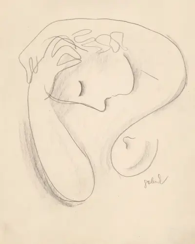 Woman’s head von Mikuláš Galanda