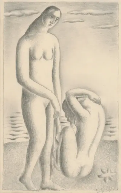 Women on the seashore von Mikuláš Galanda