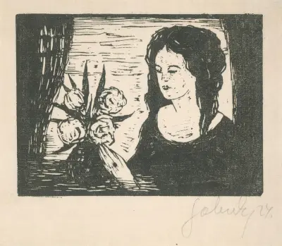 Žena s kyticou von Mikuláš Galanda