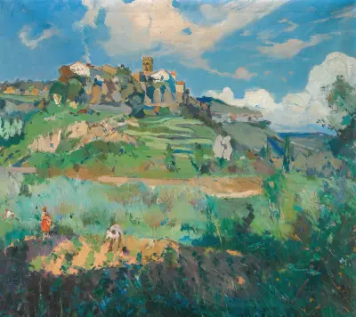 El Pueblo, San Quirce De Valles av Joaquin Mir Trinxet