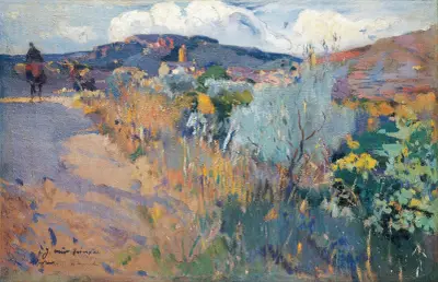 View of L’Aleixar av Joaquin Mir Trinxet